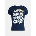thumbnail image 5 of Bluey Men's and Big Men's Why Should I Care Graphic Tee, Sizes S-3XL, 5 of 5