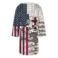 thumbnail image 5 of Women's Fleece Plush Robe Long Warm Plush Bathrobe Loungewear Jacket Printed Comfort Robe, 5 of 5