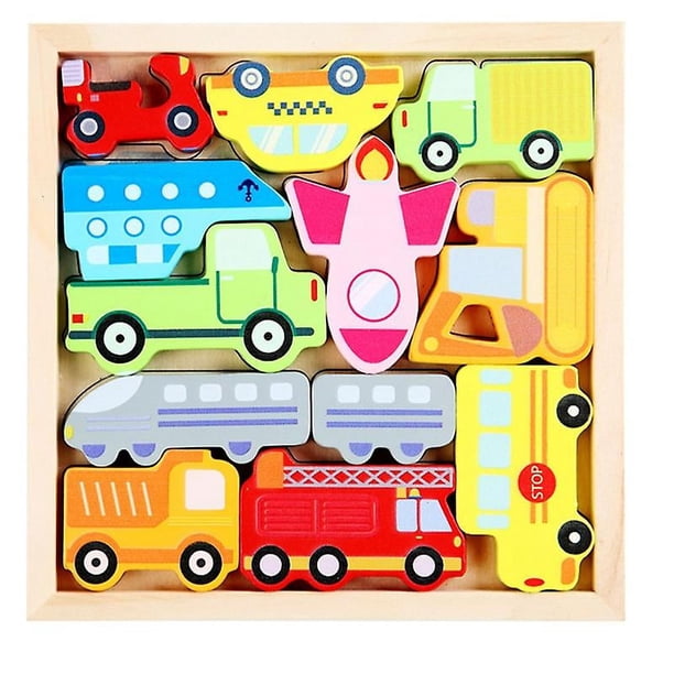 Centro de actividades de juguete interactivo, caja de rompecabezas, Tangram de enseñanza cognitiva para bebé