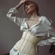 thumbnail image 2 of Women Elastic Mesh Corset Wide Waist Cummerbunds Bodycon Fashion Striped Belts Sexy Ladies Clothing Accessories, 2 of 5
