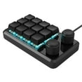 thumbnail image 4 of Programmable 12 Key Mini Mechanical Gaming Keyboard With Dual Knobs and RGB Lighting Type C Cable, 4 of 11