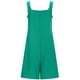thumbnail image 4 of Mono de verano liso con botones para mujer - Mono informal sin mangas con tirantes ajustables y bolsillos laterales, 4 of 4