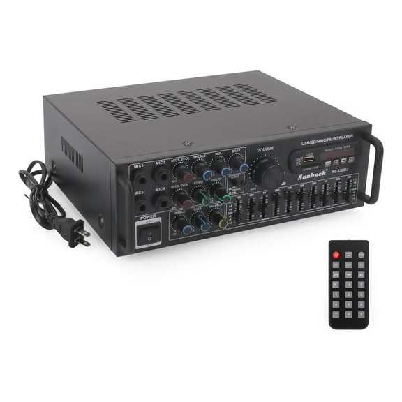 Sunbuck 2000W Hi-Fi Power Amplifier with Bluetooth 5.0