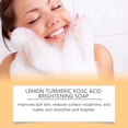 thumbnail image 6 of QunYou Lemon Turmeric Soap Tablets Cleansing Facial and Body Shower Soap Firming Pores and Removing Pigments 100g, 6 of 9