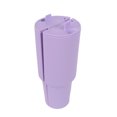 thumbnail image 1 of Wosthever Cubierta de taza de doble capa dividida sellada con tapa, separador de bebidas fácil de limpiar, revestimiento para taza de agua Teteras Púrpura, 1 of 6