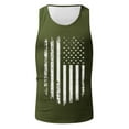 thumbnail image 2 of Caqnni Mens Graphic Tees Casual Tshirt American Vintage Flag Pattern Vintage T Shirts Shirt (AG,L), 2 of 4