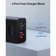 thumbnail image 2 of [Cargador] Cargador de pared USB C UVRESINME de 40 W y 4 puertos tipo C x4, 2 of 7