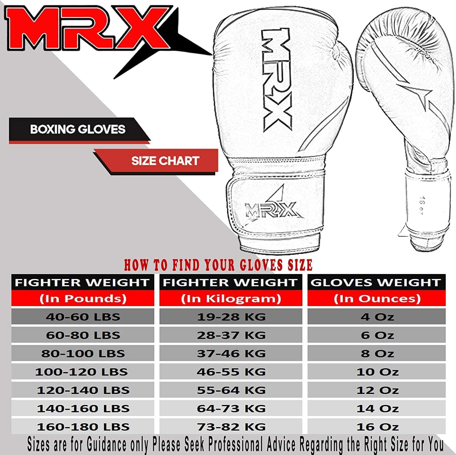 MRX Boxing Gloves for Men Women Boxing Training Gloves Kickboxing Muay Thai Sparring Punching Gloves Kickboxing Gloves Heavy Bag Workout Gloves for Boxing Durable Leather MMA Martial Arts|Black Red