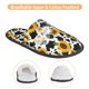 thumbnail image 3 of Balery Cute Cow Print Sunflower D Pantuflas de Casa de Felpa Silenciosas con Diseño Estampado, Zapatillas Cómodas Antideslizantes de Algodón para Interior-Medium, 3 of 8