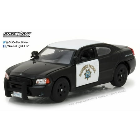 2008 Dodge Charger Police Interceptor Car California Highway Patrol 2008 Dodge Charger Police Interceptor Car California Highway Patrol Black W White Greenlight