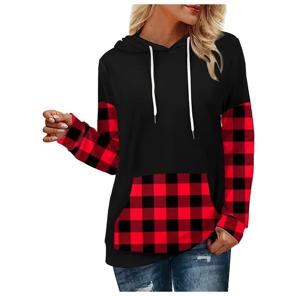 Vedolay Long Sleeve T-Shirt for Women Loose Sweatshirt Blouse Baseball Tee Shirt Tops Black,L