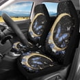 thumbnail image 2 of XYZCANDO Butterfly Moon Car Front Seat Covers for Man Waterproof Front Seat Cover Set Washable Elastic, for SUV Vehicle Truck, 2 of 10