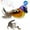 Brown Bird, variant on Furrygo Interactive Electronic Cat Toy, Automatic Chirping Bird Toy Squeaky with Feather Tail, Melody Chaser Toy for Cats to Play Alone, Play and Squeak Kitten Toy for Boredom