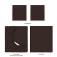 thumbnail image 6 of Mainstays Super Soft Brushed Microfiber Bed Sheet Set, Caffeine Brown, Full, 4 Piece, 6 of 13