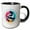 Black/White, variant on 3drose, American Beaches - Kealia Beach, Kauai, Hawaii Family Memory Gift, 11oz Two-tone Yellow Mug