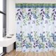 thumbnail image 5 of Cortina De Baño,Patrón De Hojas Ducha Baño Cortina De Ducha Impermeable Cortina De Baño Ganchos Colgantes Innovación Moderna Jadeshay A, 5 of 8