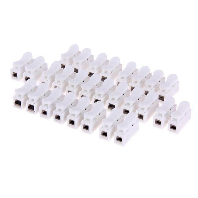 Conectores Cable Eléctrico 50 Piezas Elástico 2P Tipo Empuje CH2 para Control