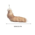 thumbnail image 3 of Vikakiooze Tail Fake Tail Tail Furry Faux Tail Realistic Tail Keychain Decoration Tail Suitable For Handbag Backpack Cosplay, 3 of 4