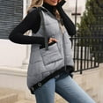thumbnail image 6 of RQYYD Womens Hooded Puffer Vest Lightweight Zip Up Sleeveless Jackets Padded Gilet With Pockets, 6 of 6