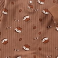 thumbnail image 6 of YDFCWXW Cotton Soft 3-18 Months Unisex Newborn Baby Sleepers Pajamas Romper Boys Girls Long Sleeve (Brown, 0-3 Months), 6 of 7
