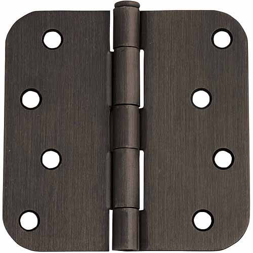 East West Consolidated 61973 3.5 5//8 Radius Corner ORB Oil Rubbed Bronze Steel Door Hinge Pack of 1