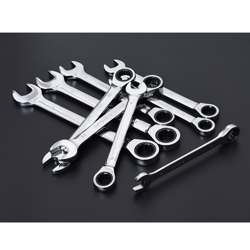 Clearance! 624MM 72 Teeth Fixed Head Combination Ratchet Wrench Multiuse Wrenches Dual Use