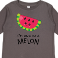 thumbnail image 4 of Inktastic I'm One in a Melon Watermelon Humor Boys or Girls Long Sleeve Toddler T-Shirt, 4 of 5