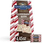 GHIRARDELLI Dark Chocolate Peppermint Bark Chocolate Squares, 4.45 oz Bag