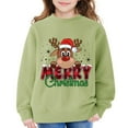 thumbnail image 3 of LWNYDPLSD Funny Christmas Tshirts Teen Long Sleeve Tops Kids Sweatshirts Juniors Tops Tween Girls Clothes Baby Girl Newborn Clothes Boy Clothes 4t, Light Green 3-4 Years, 3 of 6