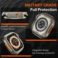 thumbnail image 3 of VeveXiao Designer Rugged Metal Case for Apple Watch Series 9 8 7 6 5 4 SE 45mm 44mm Protector Change to Ultra , Metal Case Bumper Protective Cover for iWatch Series 9 8 76 5 4 SE, 3 of 9