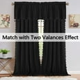 thumbnail image 7 of ZXNYH Boho Tassels Soft Luxury Room Darkening Velvet Window Curtain Panels for Living Room Bedroom Rod Pocket Design, Cream, 42 x 84 Inch, 2 Panels, 7 of 7