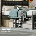 thumbnail image 5 of Satifur Full Bed Frame with Upholstered Headboard, Steel Slats Support, No Box Spring Needed, 5 of 9