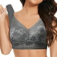 thumbnail image 3 of ZRBYWB Bras For Women Ladies Front Side Buckle Lace Edge Without Steel Ring Movement Seamless Gathering Adjustment Yoga Sleep Large Underwear Comfort Bra, 3 of 3