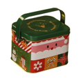 thumbnail image 2 of Latas de Regalo de Navidad, Contenedor Rectangular para , Latas de con Tapa Y Asa para Pastel Artesanal Navideño , Verde, 2 of 9