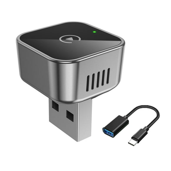 Adaptador Inalámbrico CarPlay para Android Auto para Coche. Actualización de CarPlay con Cable A Adaptador USB Inalámbrico. Conectar y A
