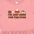 thumbnail image 4 of Inktastic I'm Just Here for the Food Girls Toddler Dress, 4 of 5