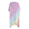 thumbnail image 2 of HELLHERO Polyester Bathing Suit Cover Up for Summer Long Free Size Casual Lightweight Swimsuit Cover Up Colorful Galaxy, 2 of 6