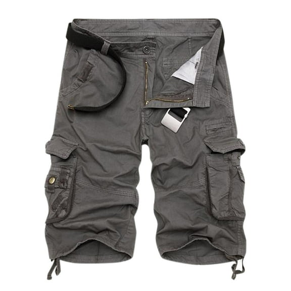 JTieacloth Cotton Drawstring Cargo Shorts Mens Fashion Sports Cotton Multi Pocket Camouflage Casual Short Pants,Multicolor