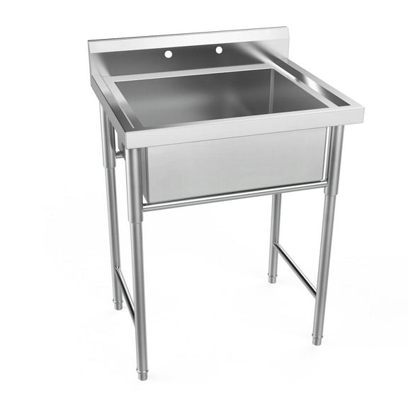 OverPatio 30" Stainless Steel Utility Sink Restaurant Sink Laundry Tub