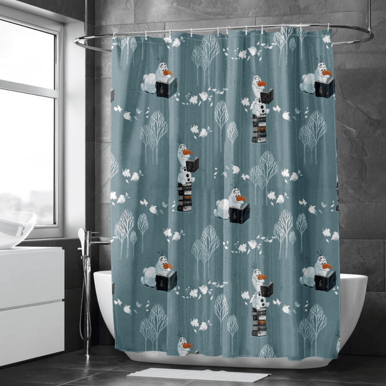 Frozen Shower Curtain, Stand Up Shower Curtains Water Proof Shower Curtain  Shower Hooks For Curtain Kids Bathroom Decor 