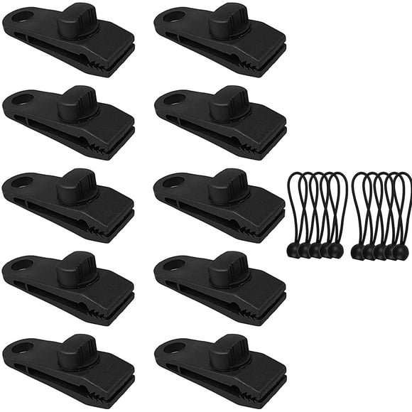 10 Pieces Awning Clips Plastic Tent Clips Tent Tarp Clips Tarp