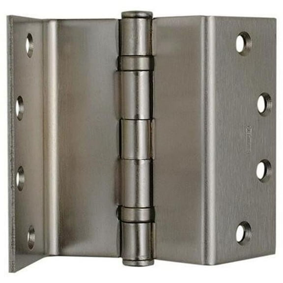 3.5 in. Steel Full Mortise Standard Weight Swing Clear Hinge for Square Edge Doors, No. 054505 Satin Chrome