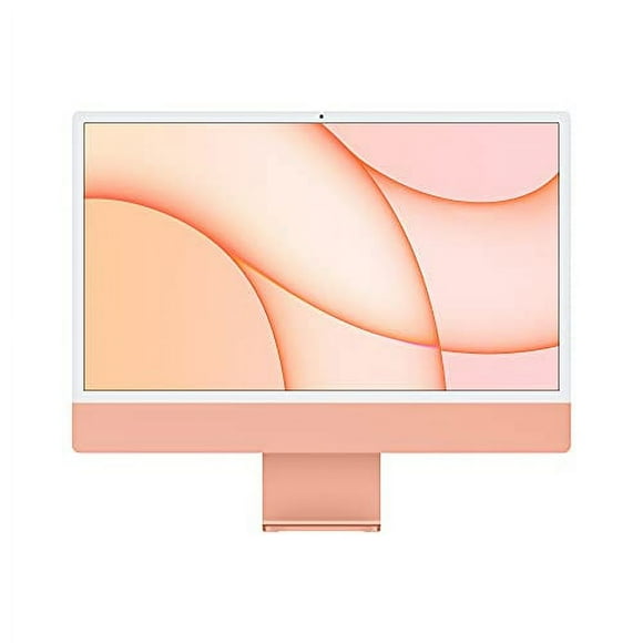 Restored 2021 Apple iMac (24-inch, Apple M1 chip with 8‑core CPU and 8‑core GPU, 8GB RAM, 256GB) - Orange