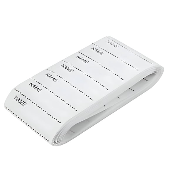 TUWAFE 200Pcs Name Labels, Clothing Labels for Nursing Home, Washable White Woven Custom Clothing Writable Tags Sew Or Iron on Labels for Daycare and School