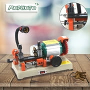 MOPHOTO 110V Duplicating Machine, Double Head Horizontal Door Car Key Cutting, Key Cutting Tool Cutter Machine (120W)