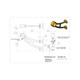 thumbnail image 4 of Lavi 1-1/2" Polished Brass Bar Bracket, 4 of 4