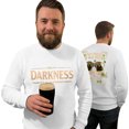 thumbnail image 2 of Men's Hello Darkness My Old Friend Long Sleeve Graphic Shirt Casual Crewneck Pullover Top, 2 of 5