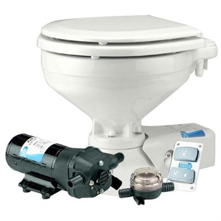Jabsco Compact Electric Toilet W Raw Water Intake Supply Pum - 37245-0092