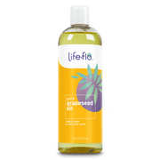 Life-Flo Pure Grapeseed Oil | For Skin & Hair, Aromatherapy, Massage Therapy | Food Grade | 16 fl. Oz.