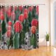 thumbnail image 1 of ABPHQTO Cortina de baño de tela de poliéster con flores de cactus espinosas bonitas, cortina de ducha de baño 160x180 cm, 1 of 1